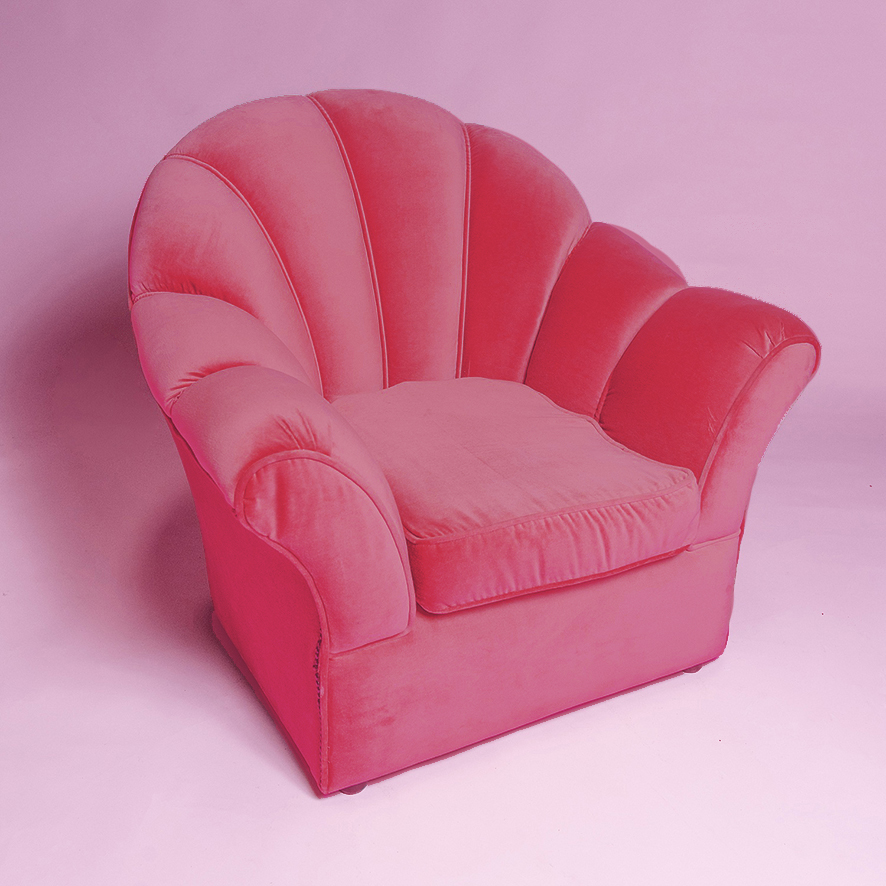 pink velvet classic sofa