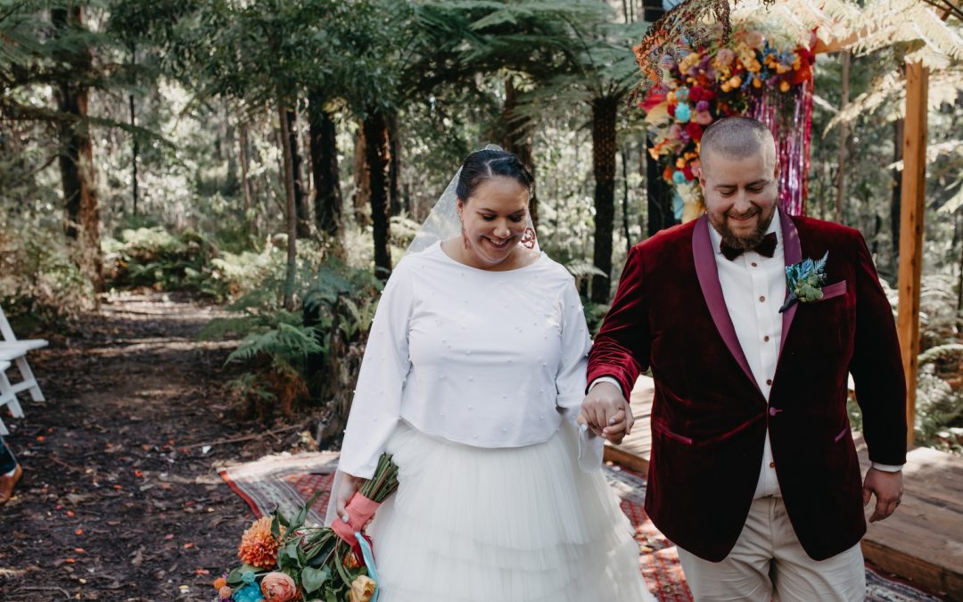 Polka Dot Bride – Lydia and Matt’s Bright Forest Wedding