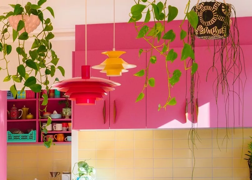 Vintage lights in kitchen designed by Good Day Club