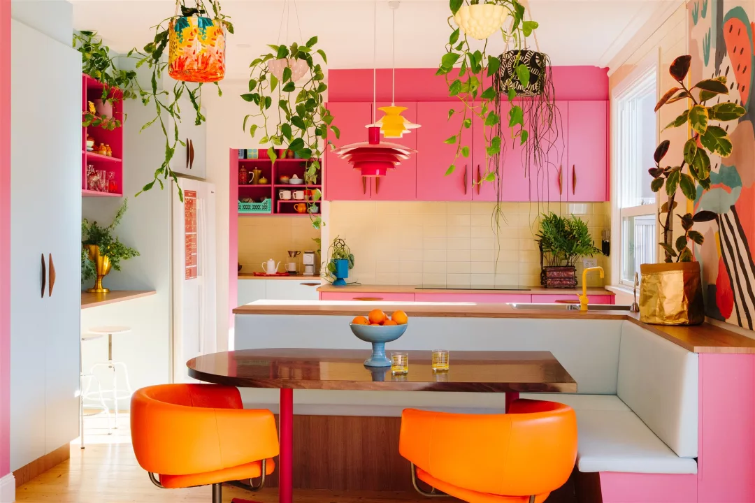 Residential kitchen in Pink Palace